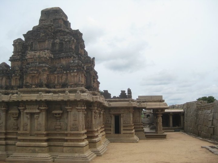 Ruins of ancient Vijayanagara near Hampi, Karnataka, India